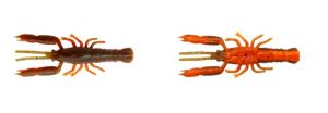 Gumená nástraha 3D Crayfish Rattling 5,5cm 8ks Brown Orange